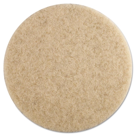 Overtime 19 in. dia Ultra High-Speed Floor Pads & Natural Hair - Tan, 5PK OV3750348